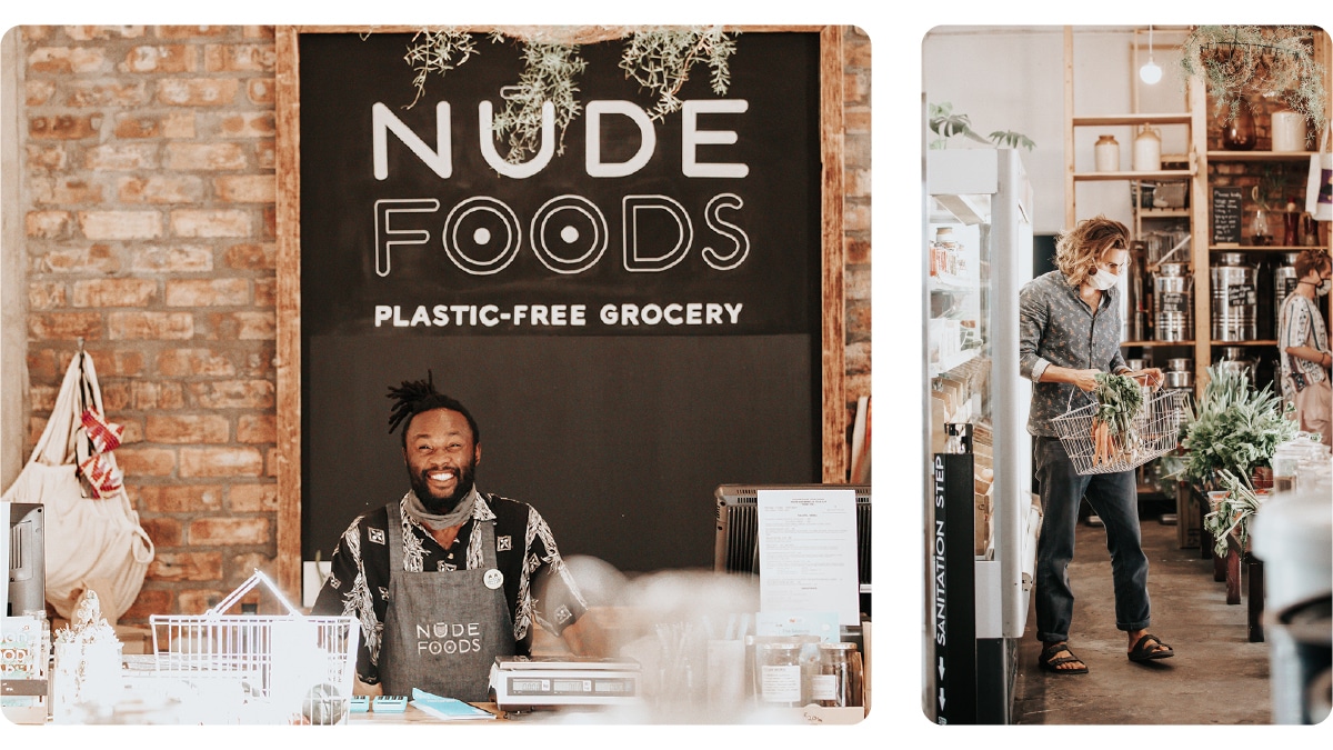 The inside of Nude Foods