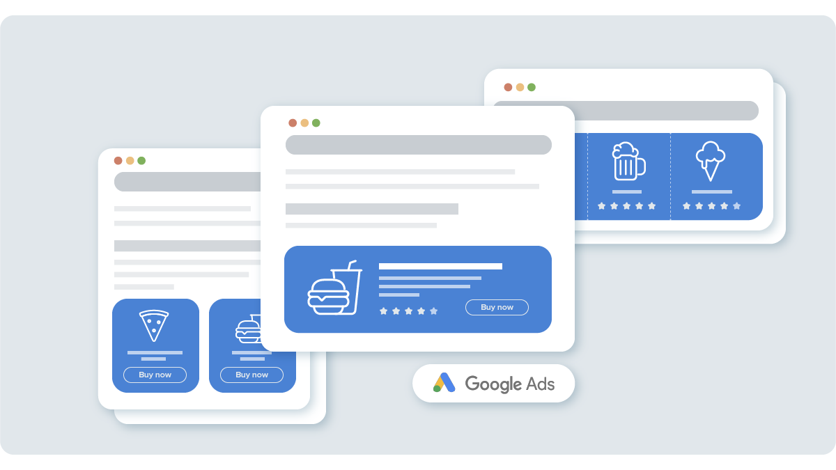An illustration of how Google Ads can be used for online marketing