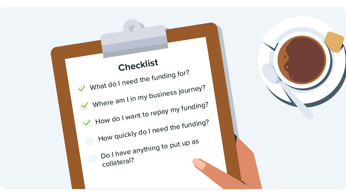 A checklist of things to consider when applying for business funding